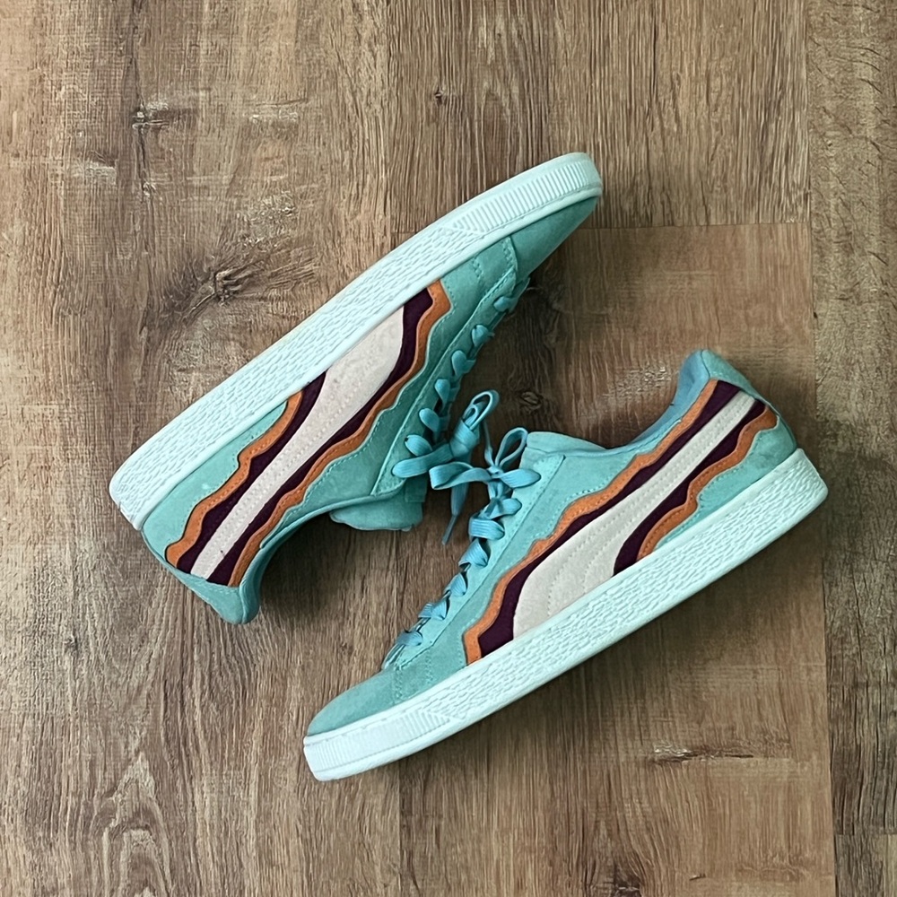 Puma Suede Coastal Pack Teal, 9